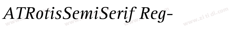ATRotisSemiSerif Reg字体转换
